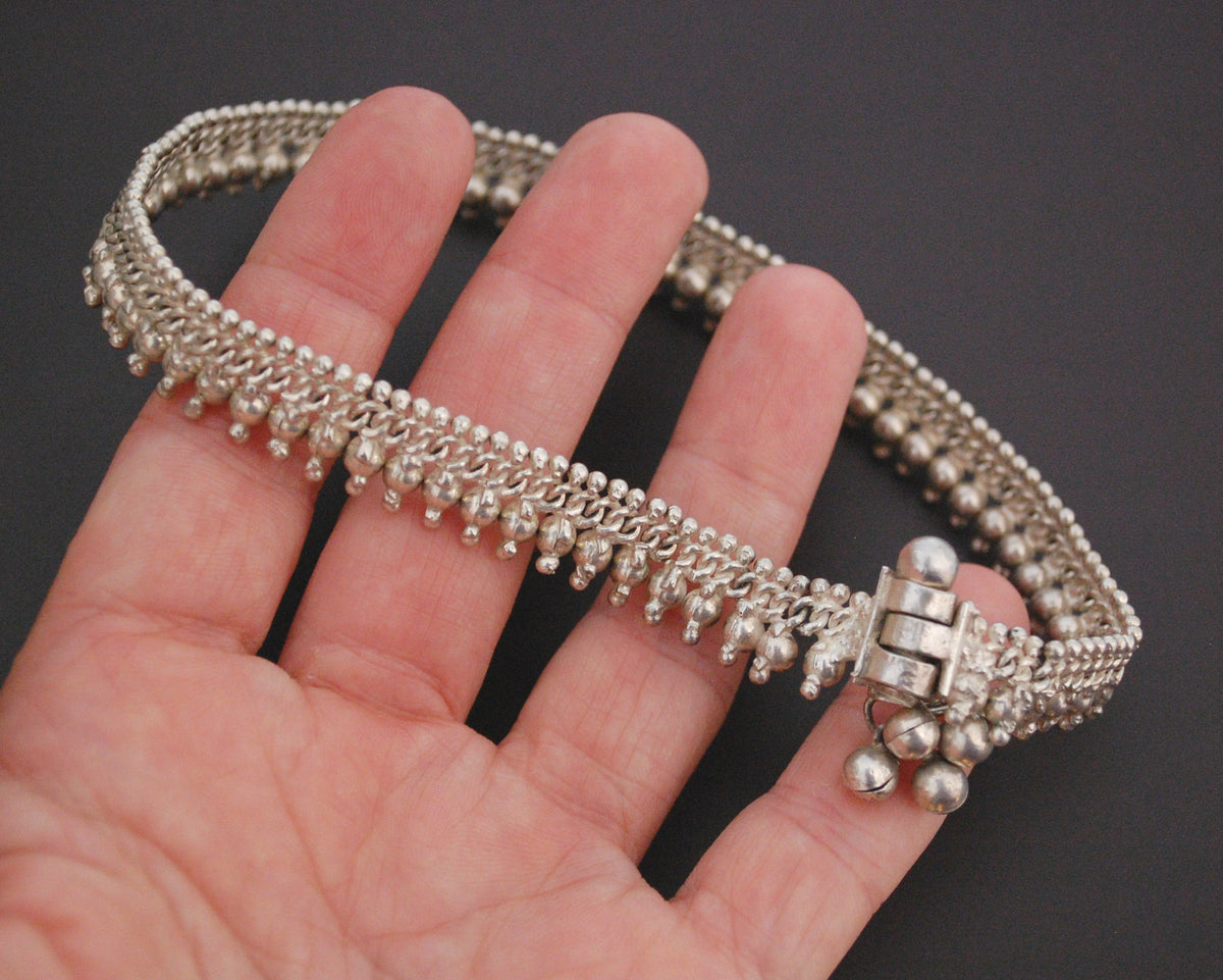 Rajasthani Silver Anklet with Bells Cosmic Norbu