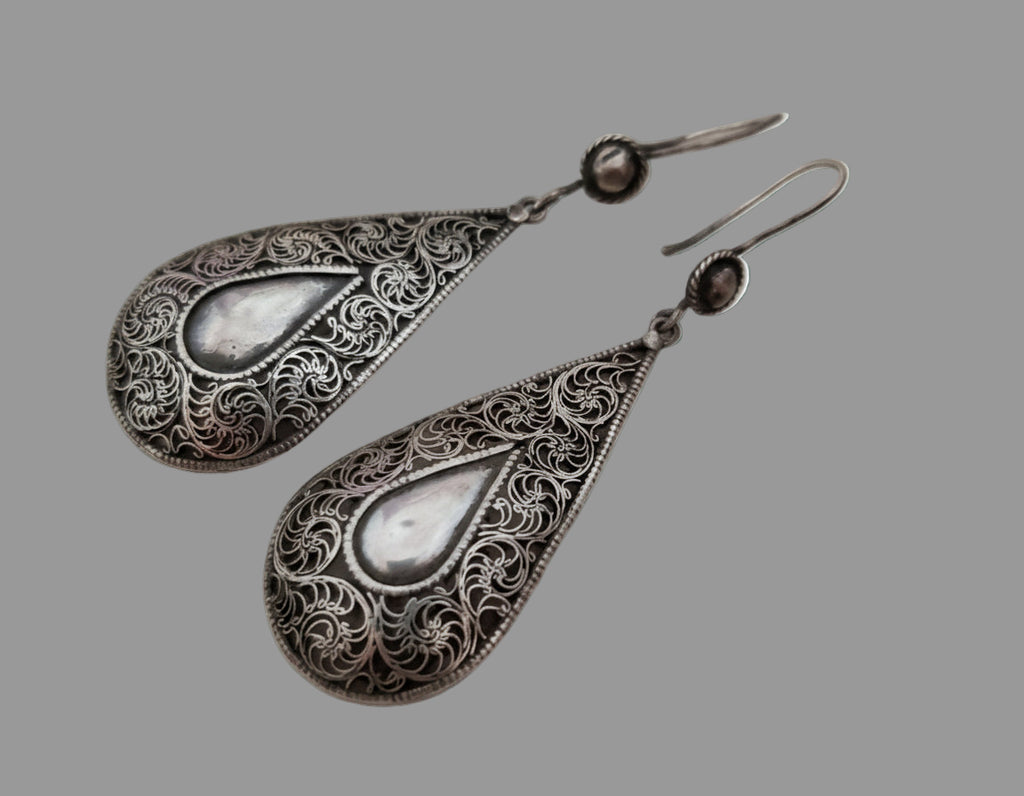 Filigree Dangle Earrings from Nepal