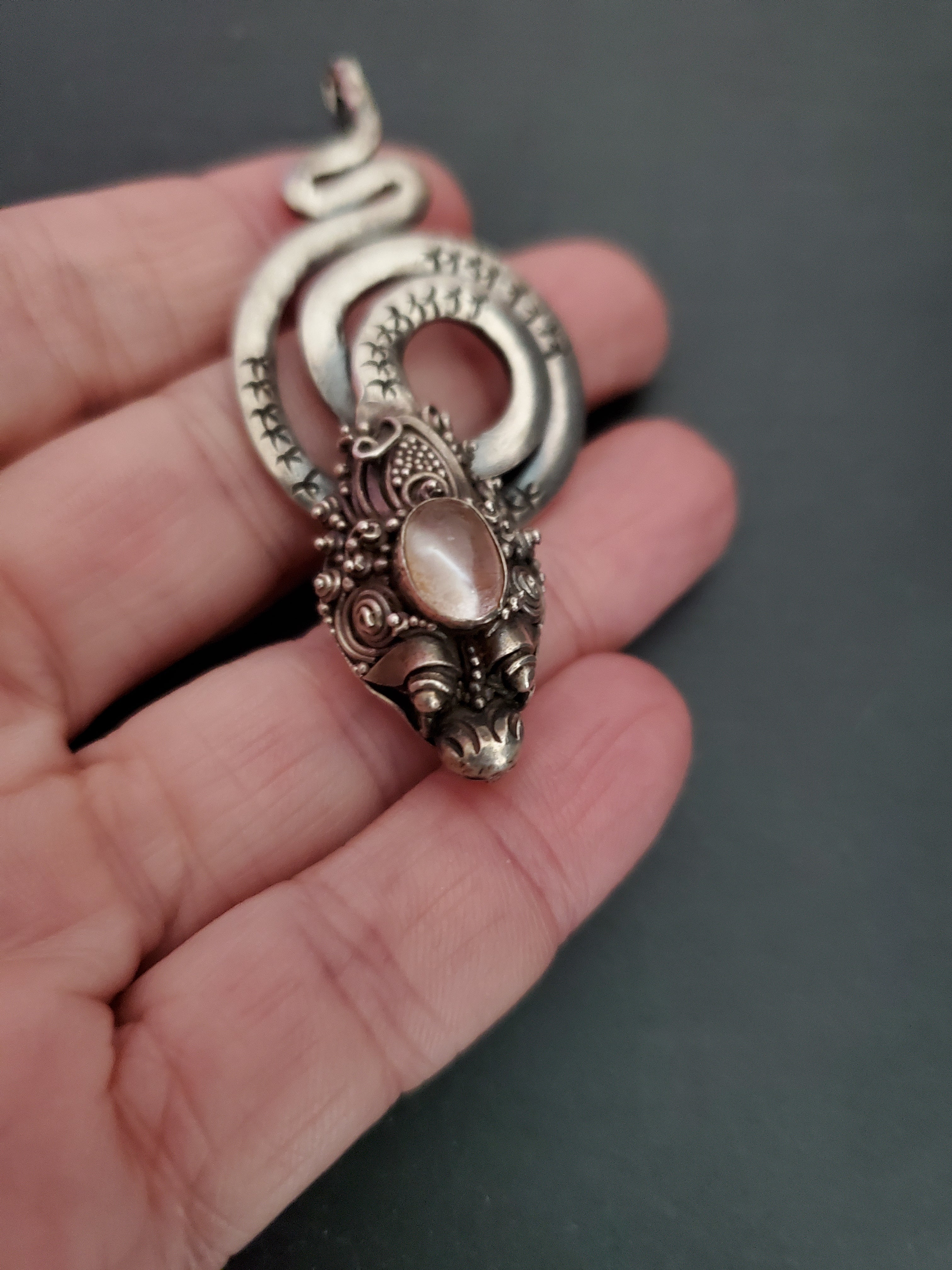 Dragon Rose Quartz Pendant from Bali
