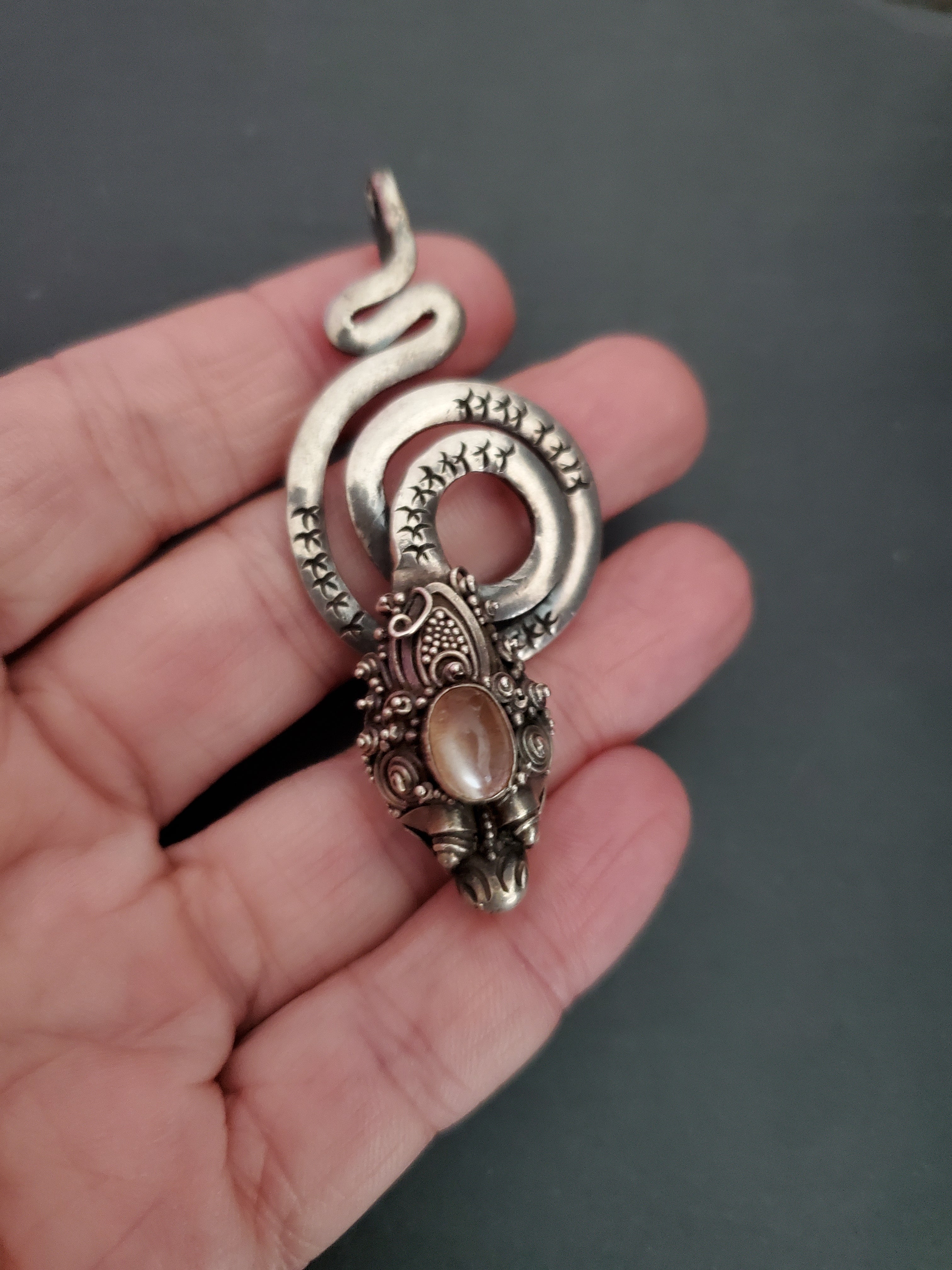Dragon Rose Quartz Pendant from Bali