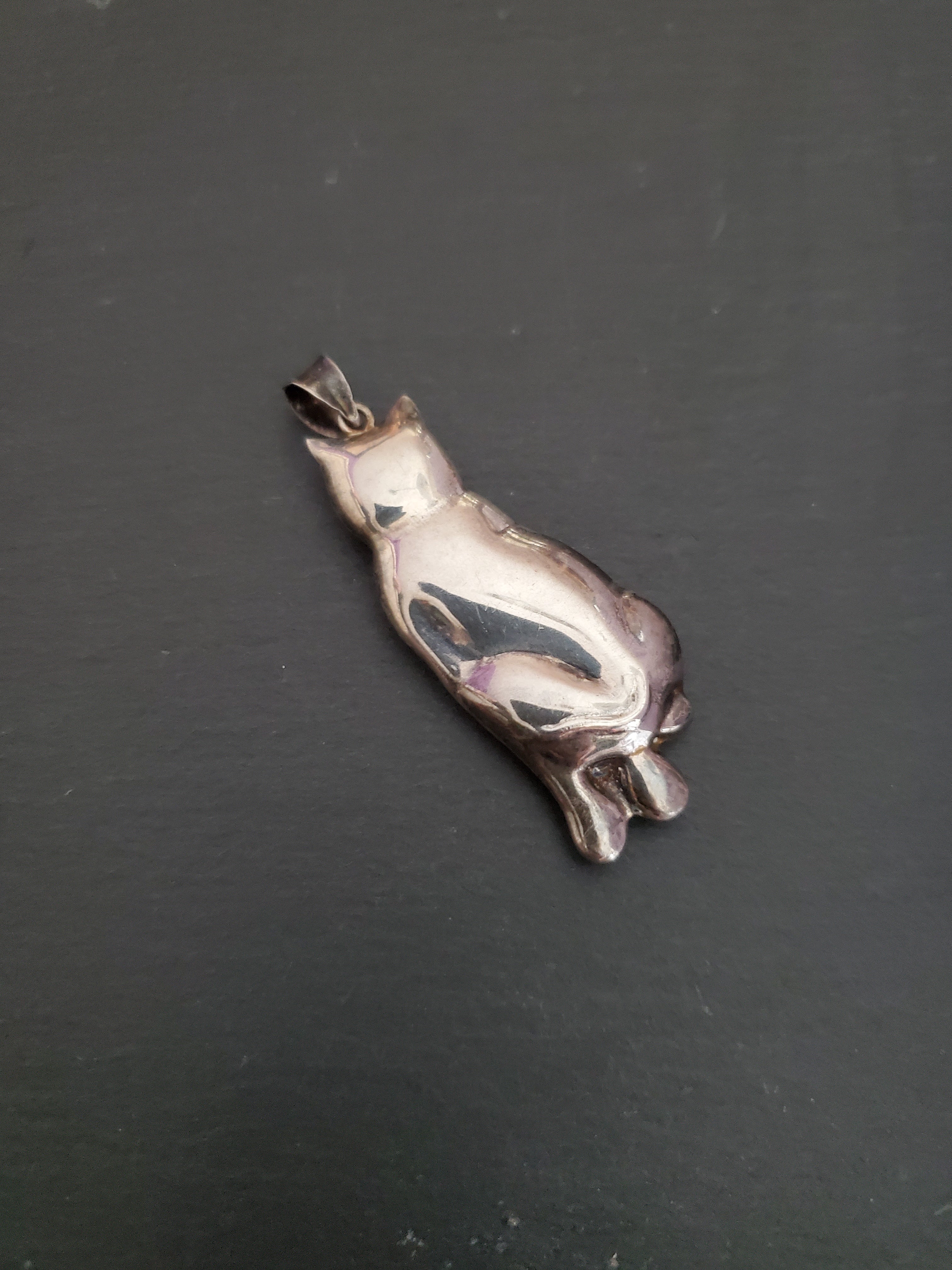 Cat Silver Pendant