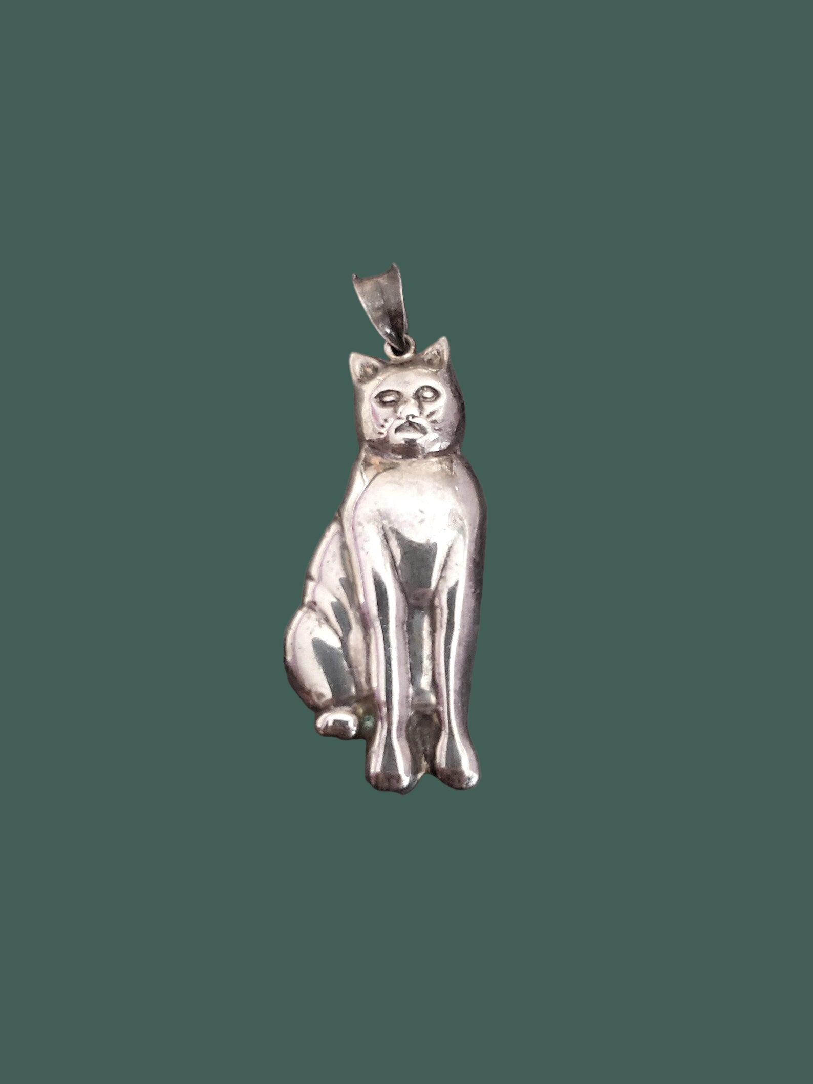 Cat Silver Pendant
