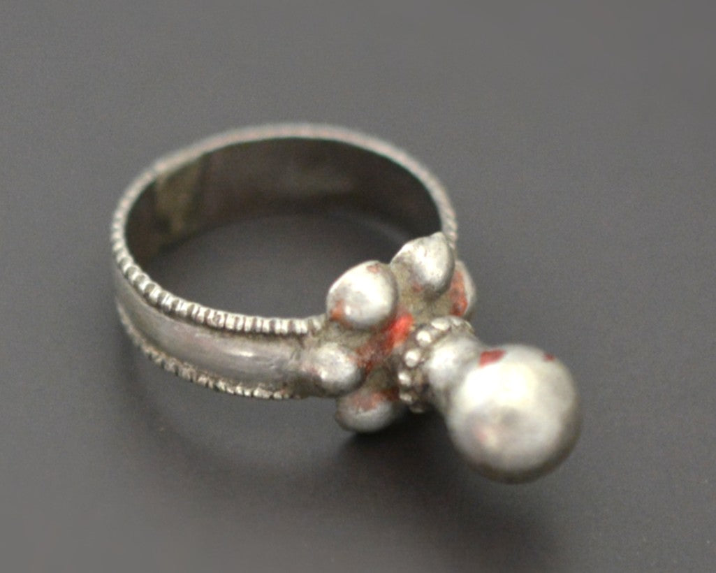 Old Rajasthani Silver Ring - Size 7