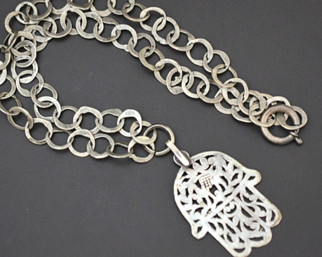 Tunisian Hamsa on Rihana Chain
