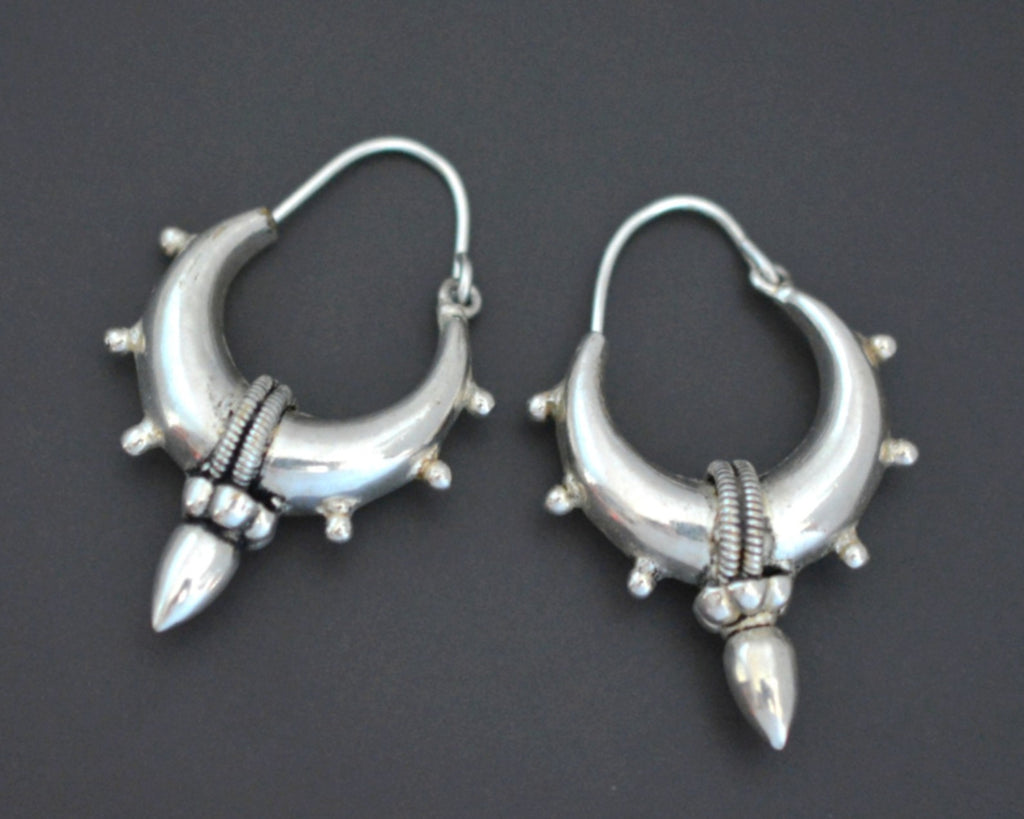 Ethnic Spike Hoop Earrings - MEDIUM