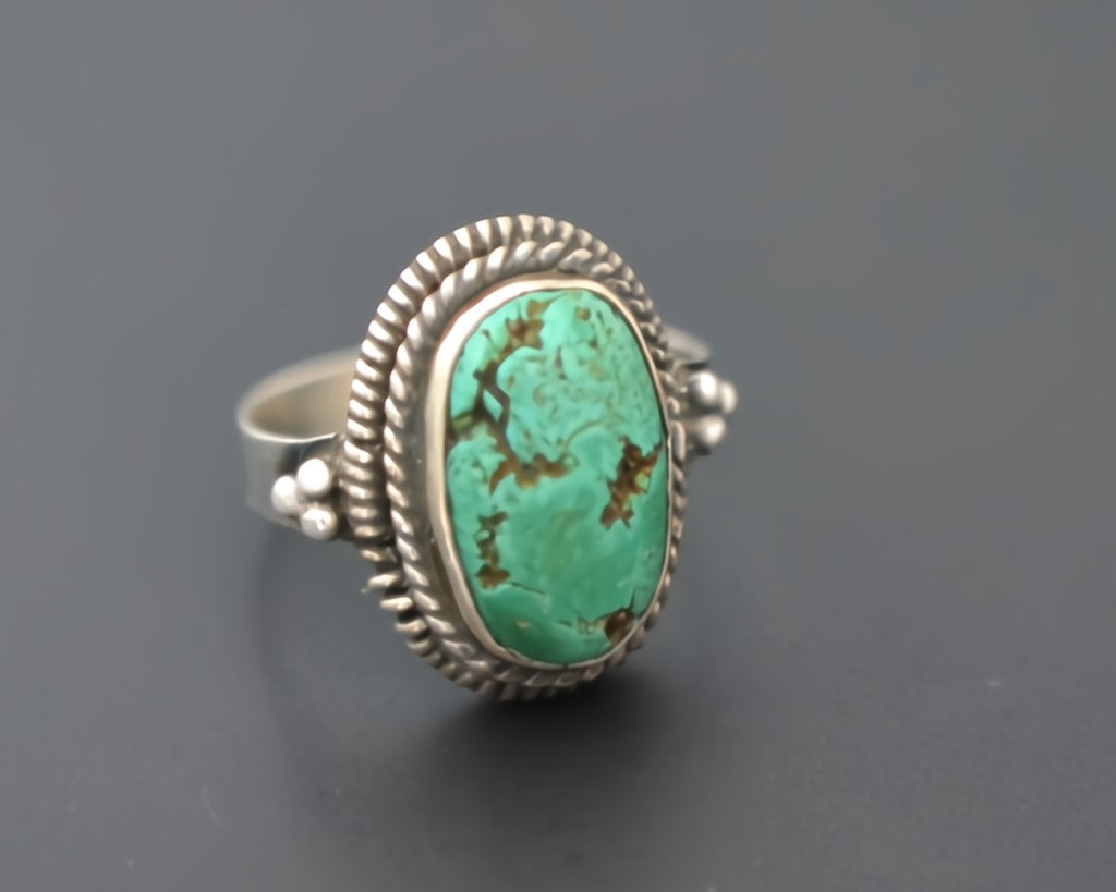 Ethnic Turquoise Ring  - Size 5.5