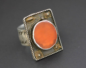 Ethnic Carnelian Ring - Size 9.25