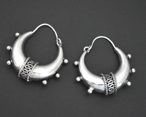 Ethnic Spike Hoop Earrings - MEDIUM