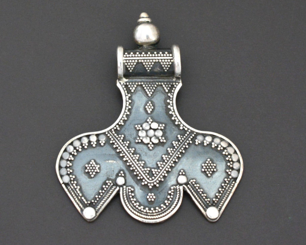 Ethnic Indian Pendant with Dotwork