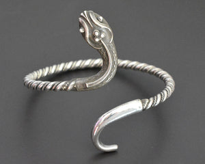 Vintage Sterling Snake Bracelet or Armlet - LARGE