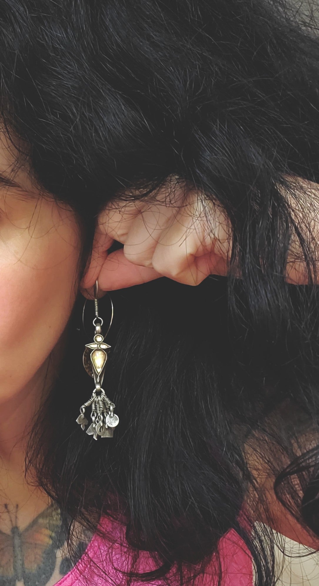 Rajasthani Earrings with Glass
