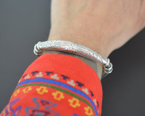 Bali Braided Snake Chain Bracelet with Silver Parts - Sterling Silver