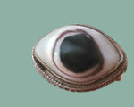 Agate Evil Eye Protection Ring - Size 6