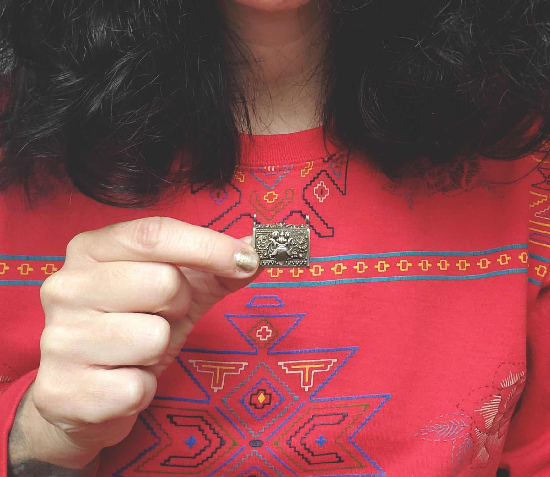 Openable Silver Barong Box Pendant from Bali