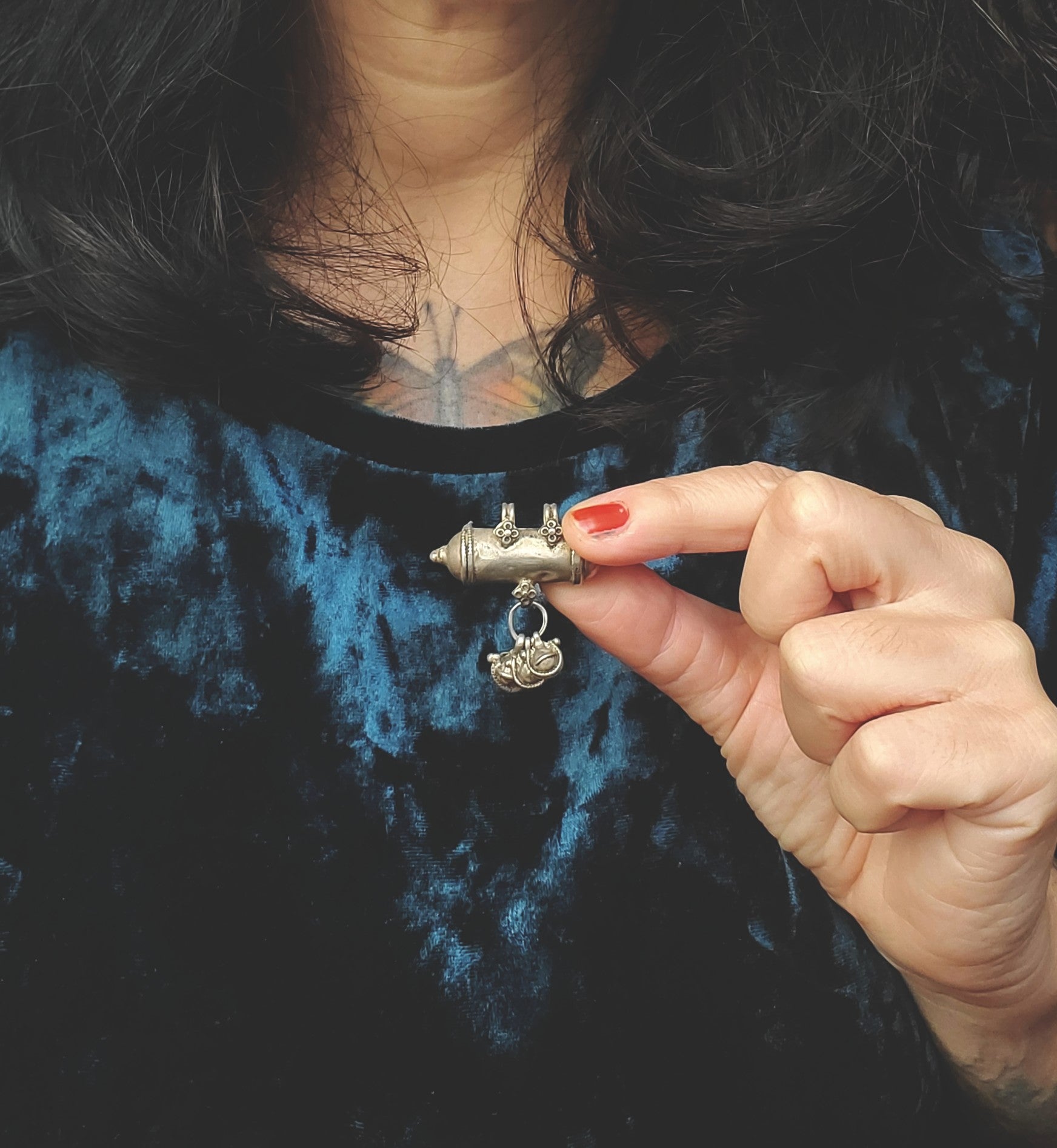 Rajasthani Silver Taviz Pendant
