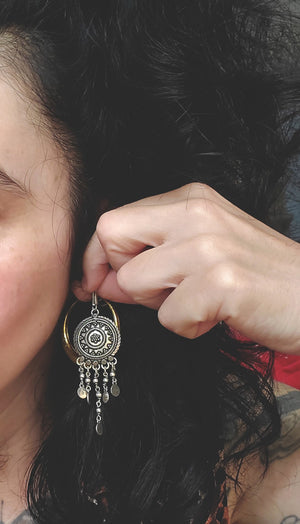 Long Ethnic Dangle Earrings from India