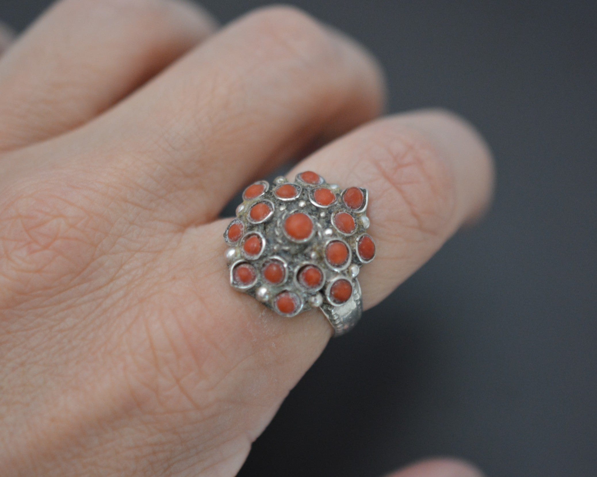 Nepali Coral Ring - Size 6