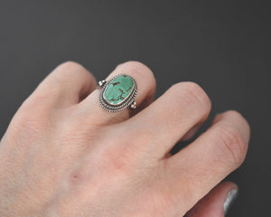 Ethnic Turquoise Ring  - Size 5.5