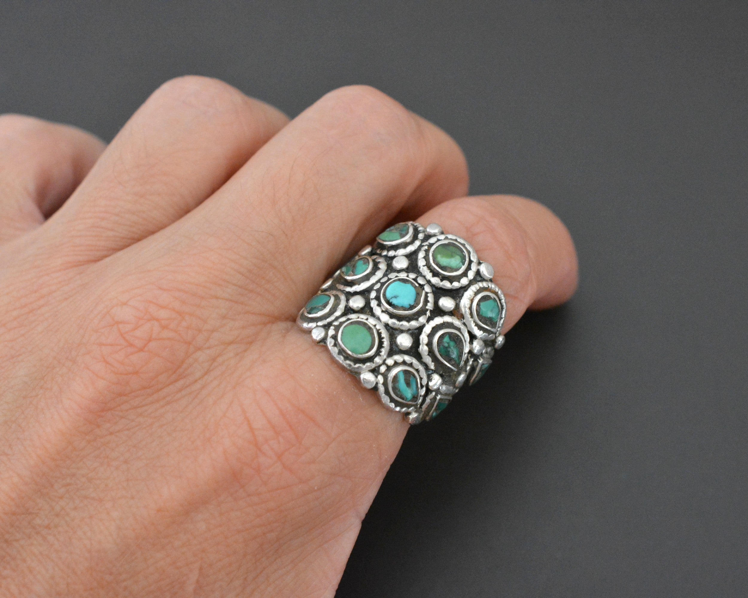 Reserved for B. - Ladakh Turquoise Ring - Size 8.5