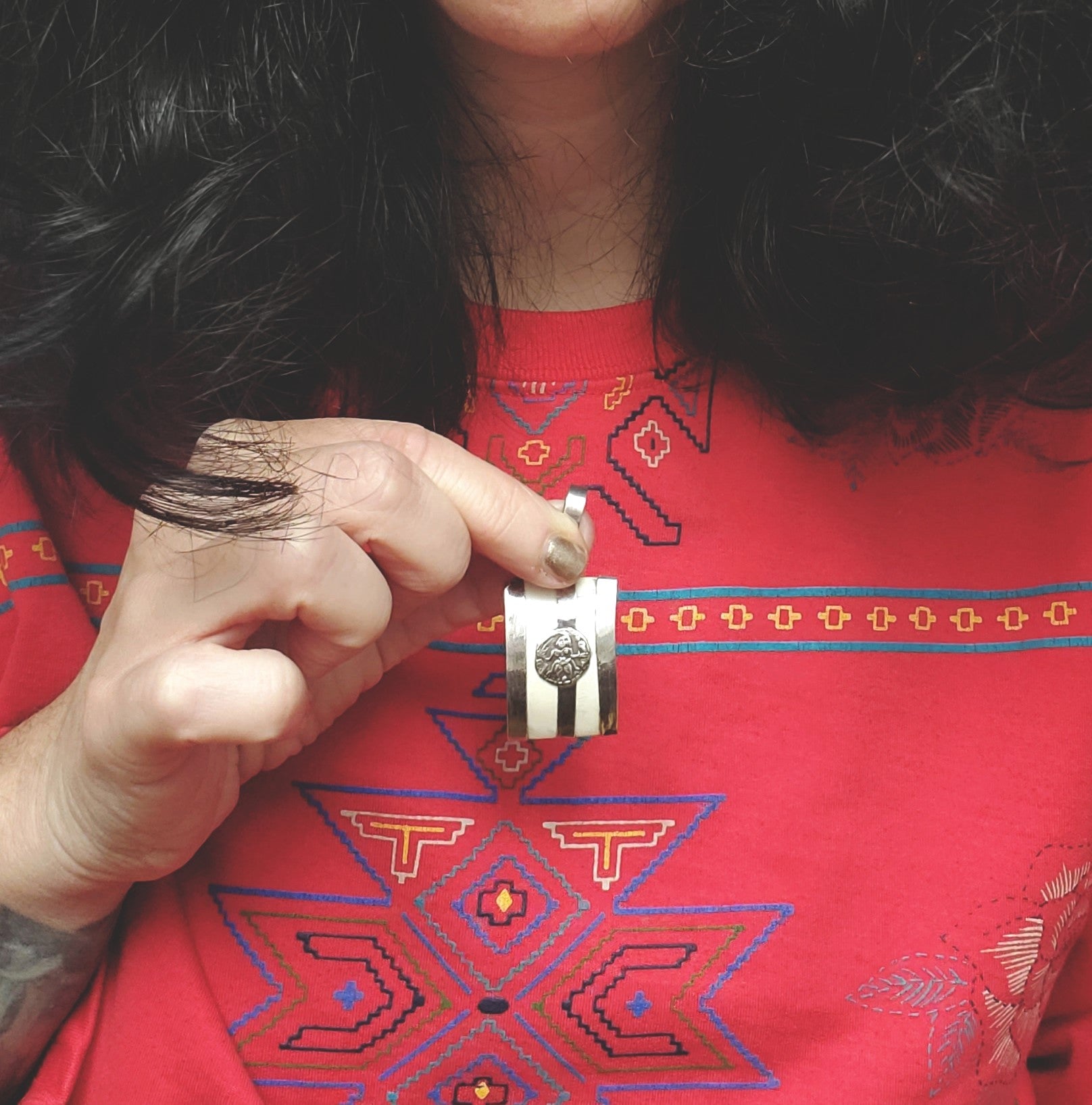 Hindu Diety Bone Pendant from India