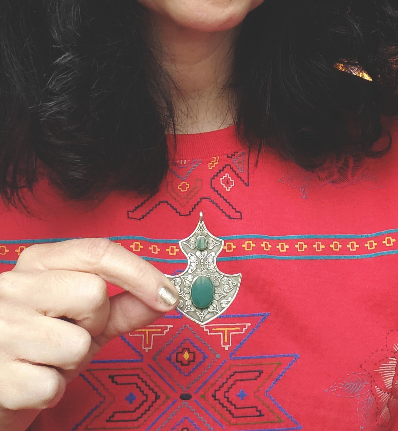 Kazakh Aventurine Pendant
