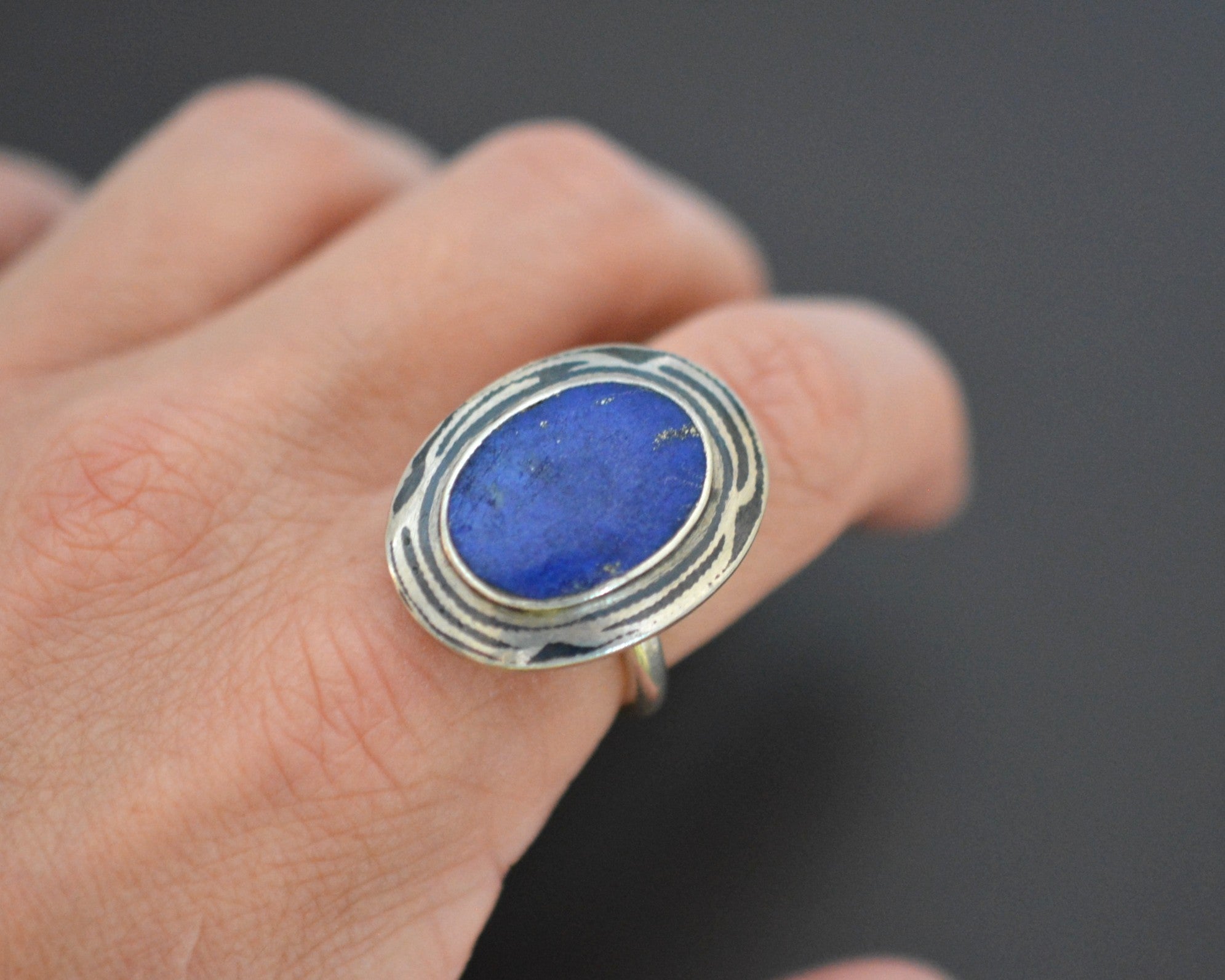 Afghani Lapis Lazuli Ring - Size 7