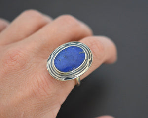 Afghani Lapis Lazuli Ring - Size 7