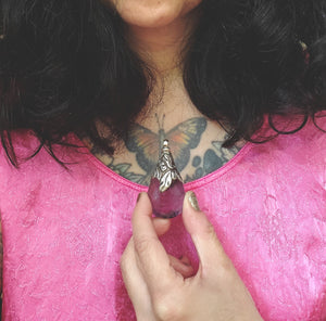 Large Nepali Amethyst Repoussee Pendant
