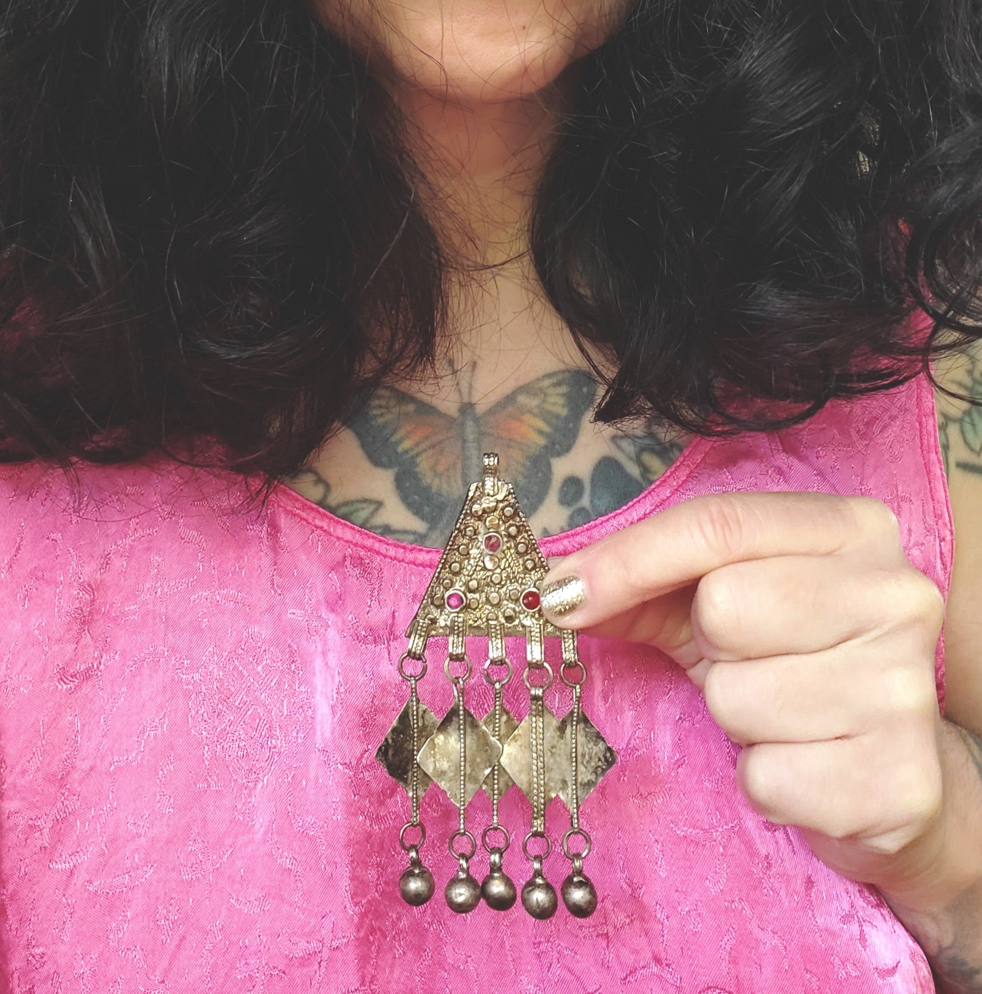 Nubian Gilded Pendant from Egypt