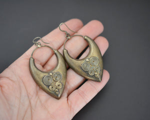 Ethnic Silver Dangle Earrings from India