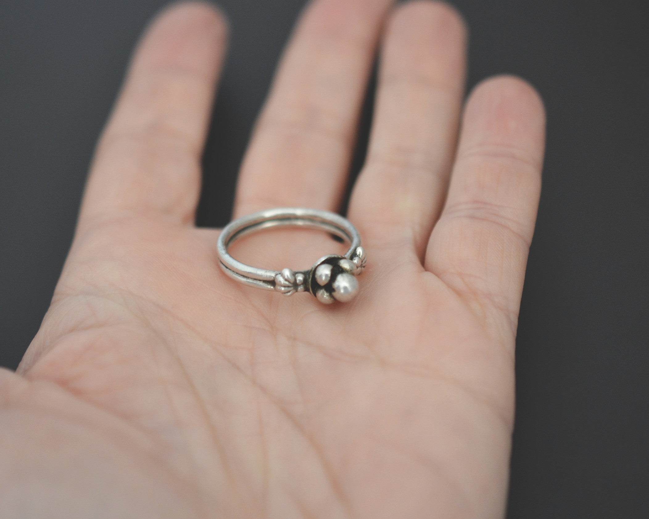 Old Rajasthani Silver Ring - Size 9