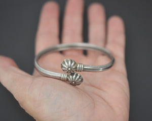 Ethnic Sterling Silver Flowery Bracelet