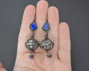 Afghani Lapis Lazuli Dangle Earrings