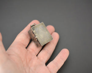 Ethnic Silver Openable Box Pendant