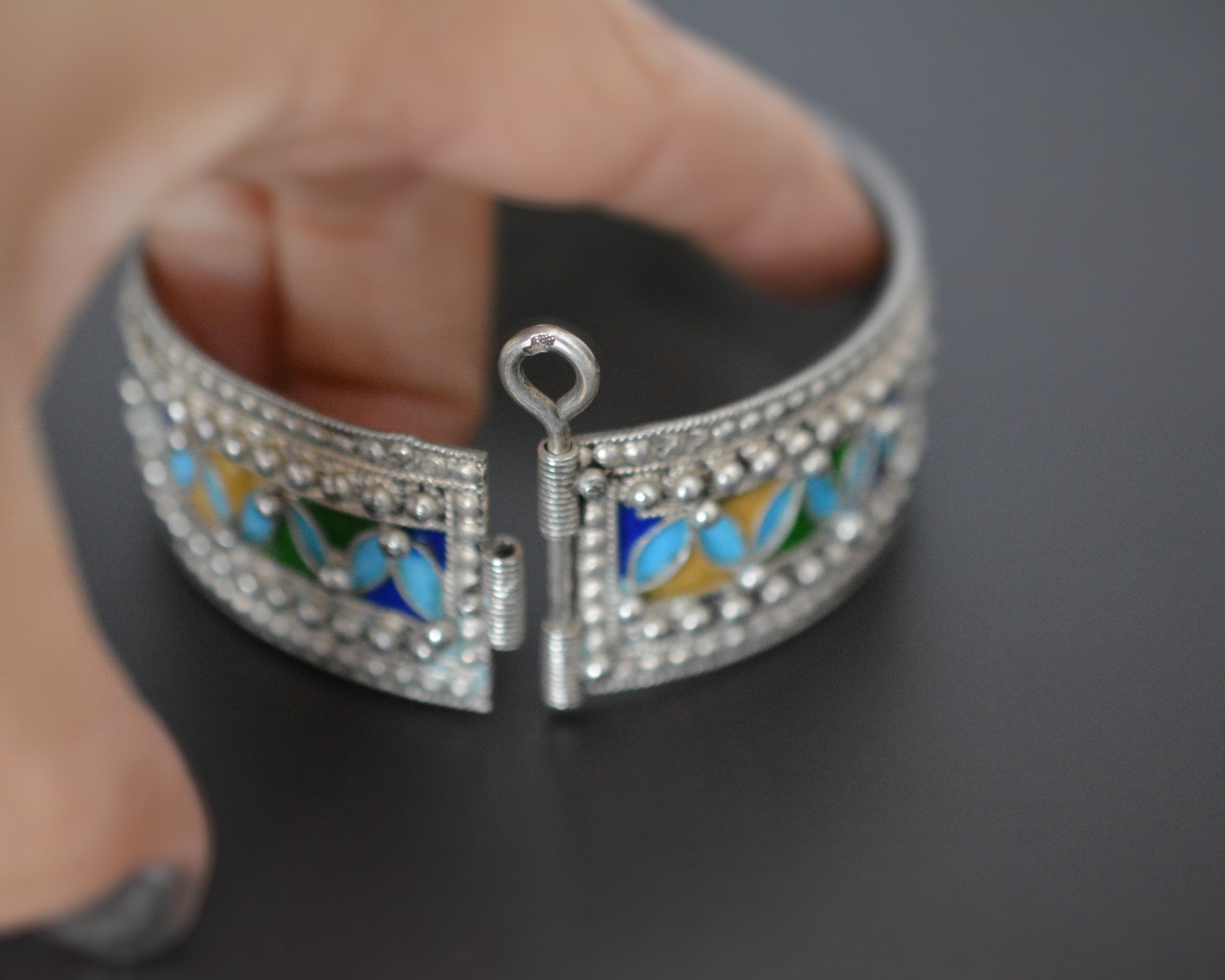 Berber Kabyle Enamel Bracelet