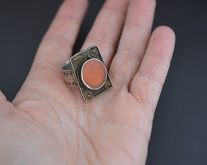 Ethnic Carnelian Ring - Size 9.25