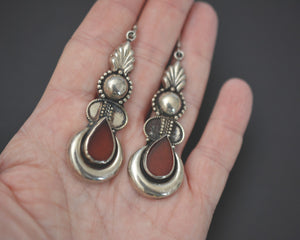 Ethnic Carnelian Earrings from India
