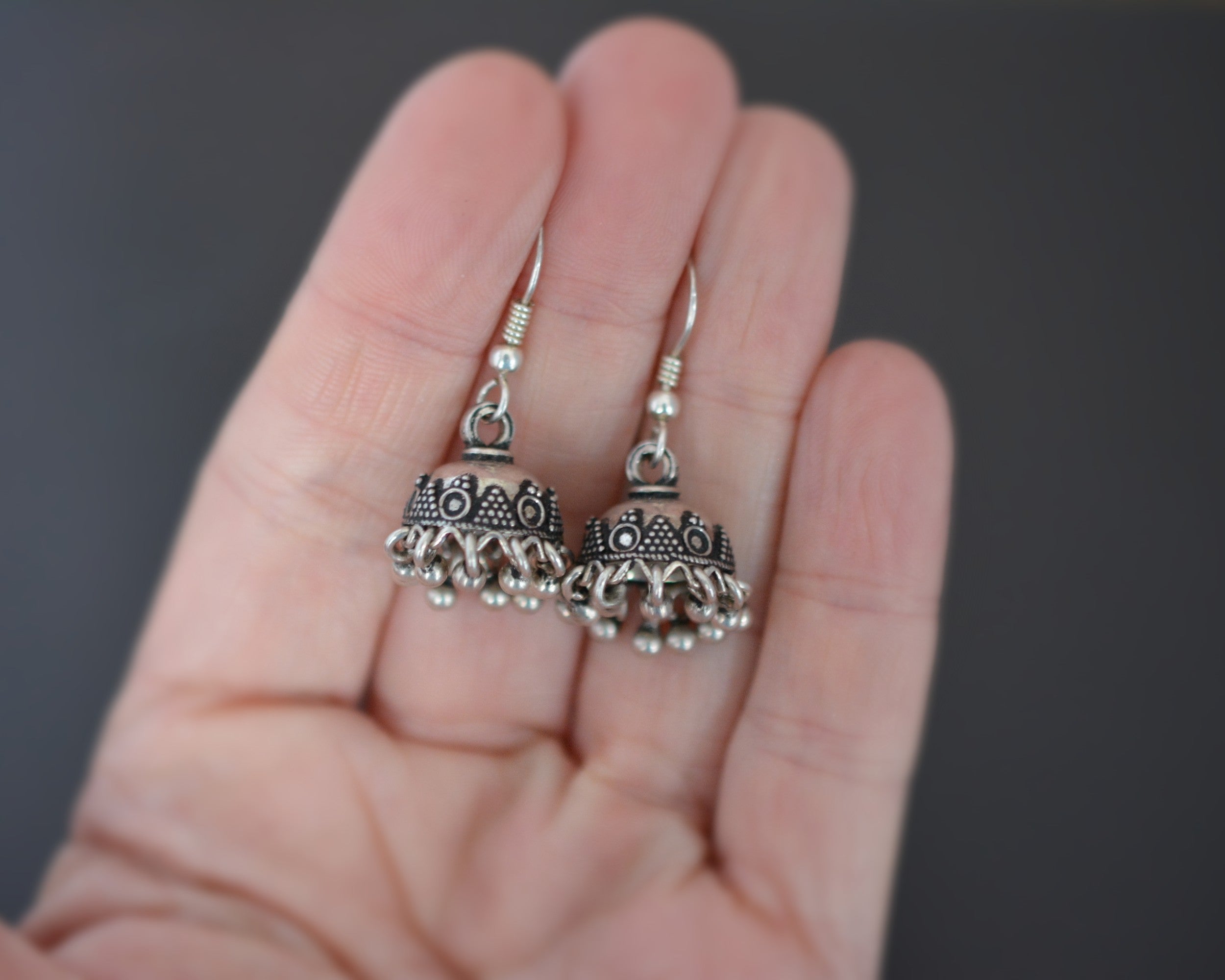 Small Rajasthani Jhumka Dangle Earrings