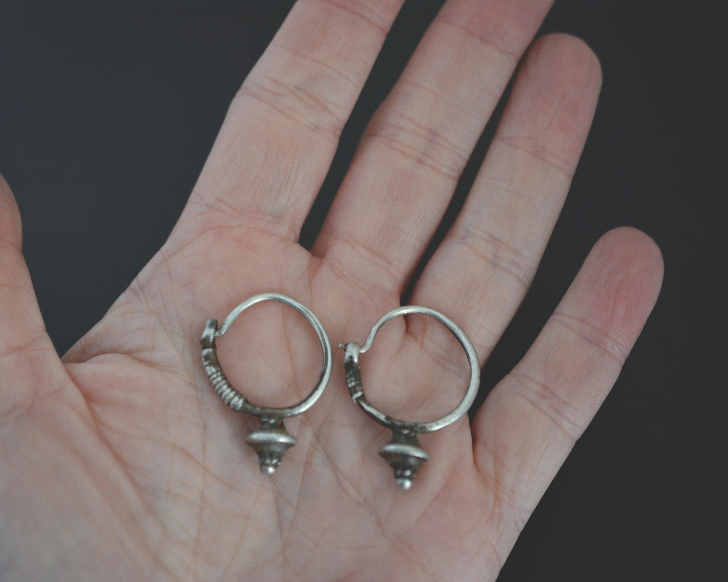 Afghani Poppy Small Hoop Earrings