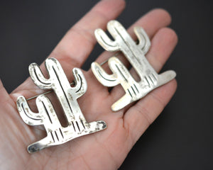 Large Native American Cactus Brooch