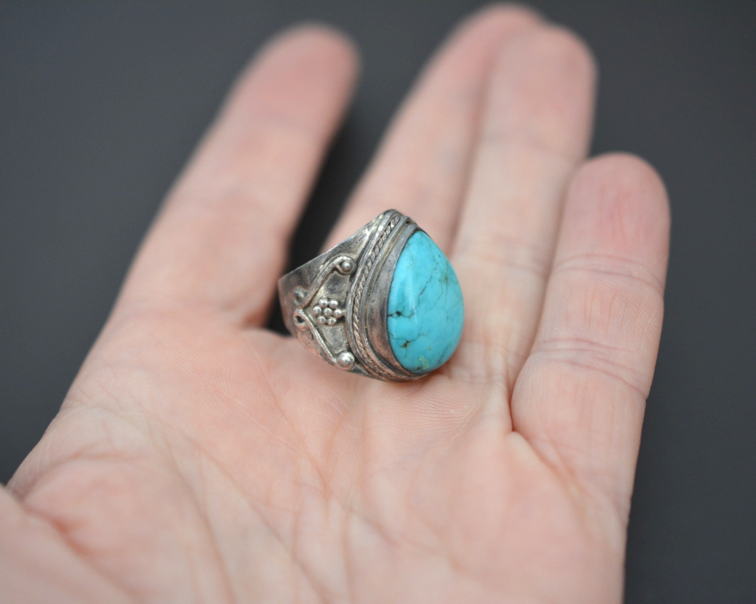 Nepali Turquoise Ring - Size 5