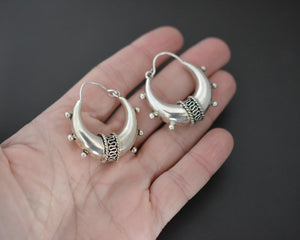 Ethnic Spike Hoop Earrings - MEDIUM