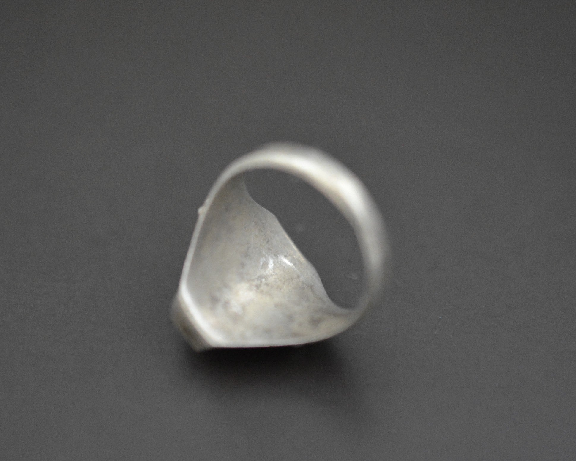 Nepali Coral Saddle Ring - Size 8
