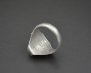 Nepali Coral Saddle Ring - Size 8