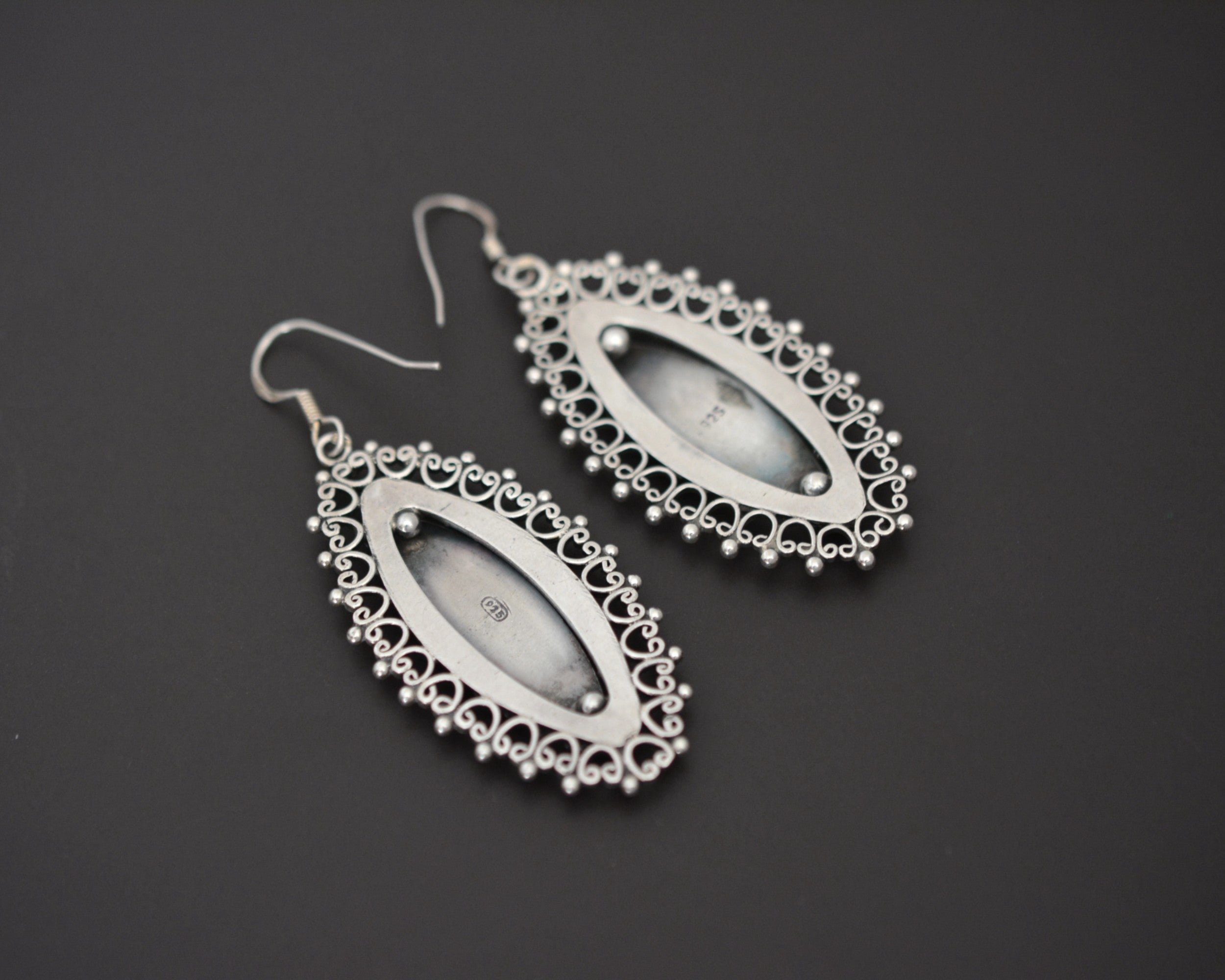 Ethnic Indian Silver Earrings
