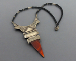 Tuareg Agate Carnelian Silver Necklace