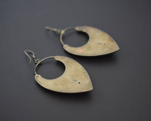 Ethnic Silver Dangle Earrings from India