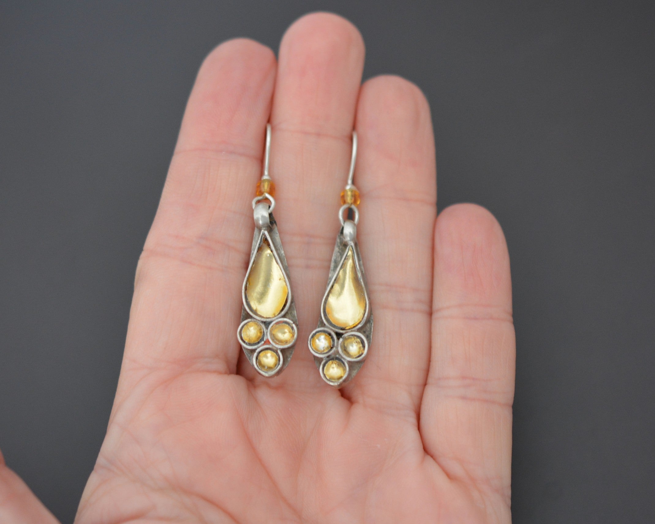 Rajasthani Earrings with Glass and Bead