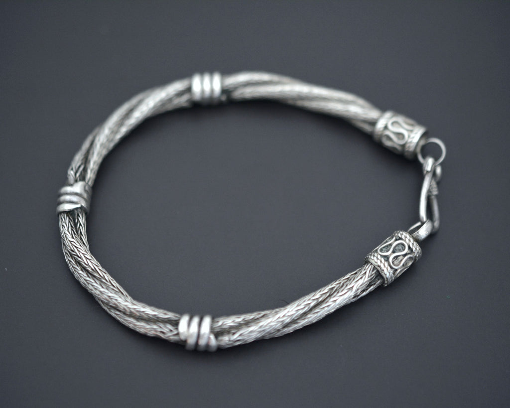 Twisted Balinese Snake Chain Bracelet