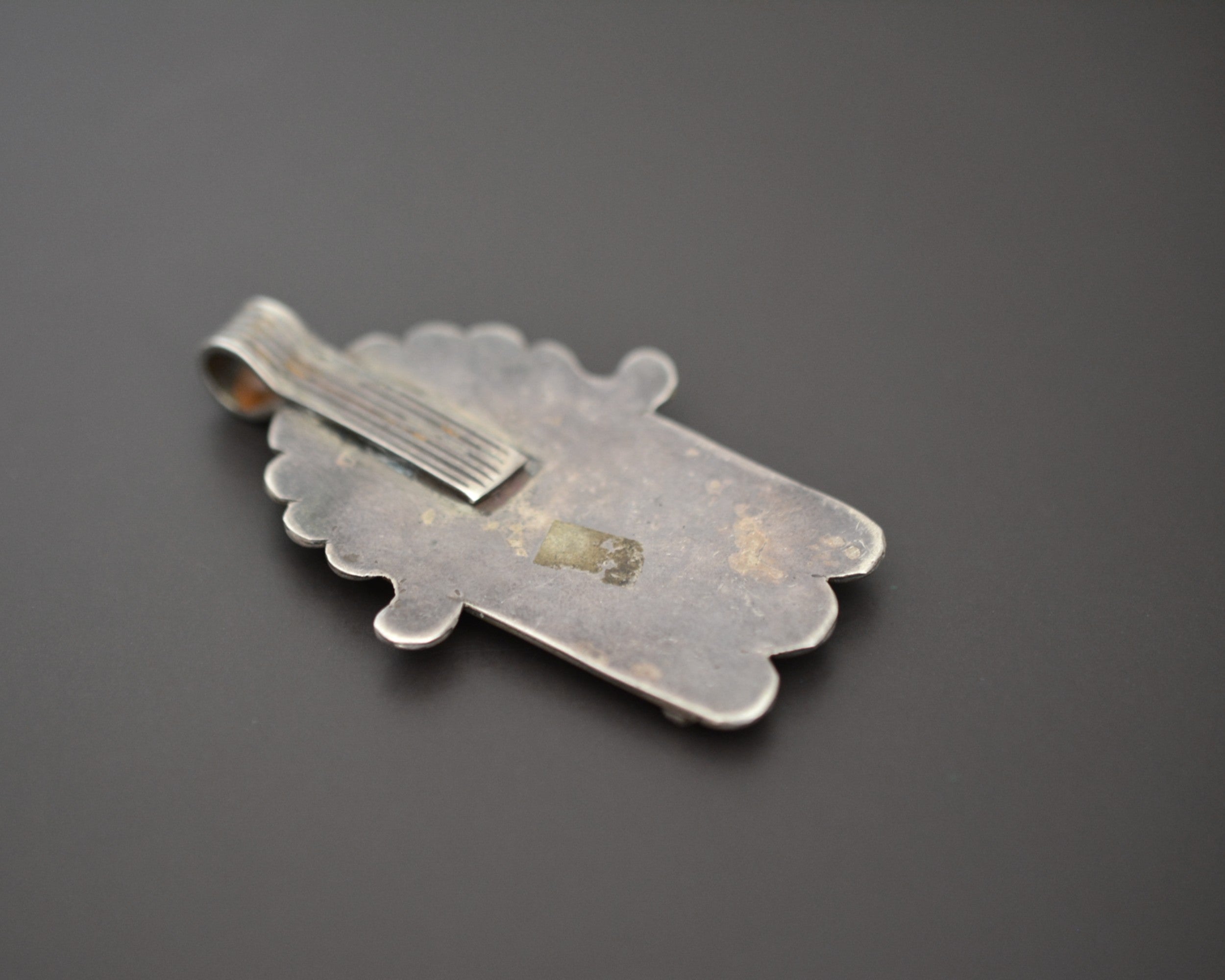 Berber Enamel Hamsa Pendant